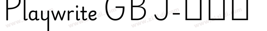 Playwrite GB J字体转换